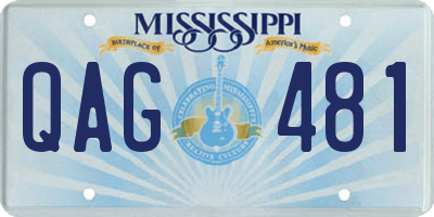 MS license plate QAG481