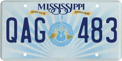 MS license plate QAG483