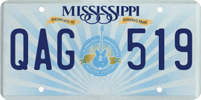 MS license plate QAG519