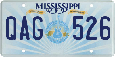 MS license plate QAG526