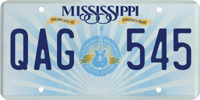 MS license plate QAG545