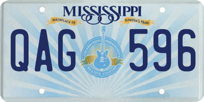 MS license plate QAG596
