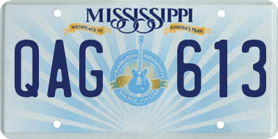 MS license plate QAG613
