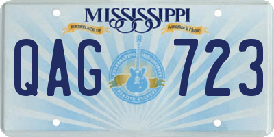MS license plate QAG723