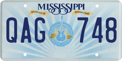 MS license plate QAG748
