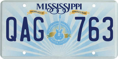 MS license plate QAG763