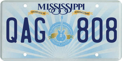 MS license plate QAG808