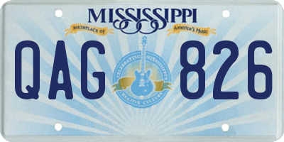 MS license plate QAG826
