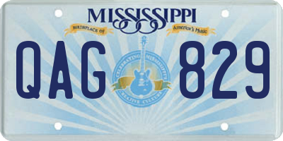 MS license plate QAG829