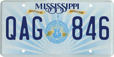 MS license plate QAG846