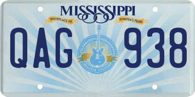 MS license plate QAG938