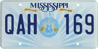 MS license plate QAH169