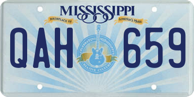 MS license plate QAH659