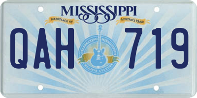 MS license plate QAH719