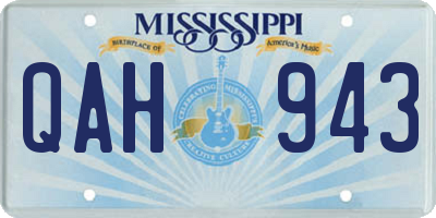 MS license plate QAH943