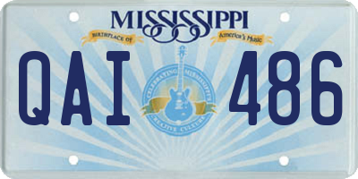 MS license plate QAI486