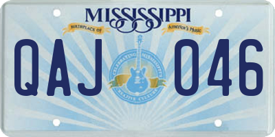MS license plate QAJ046