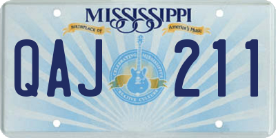 MS license plate QAJ211
