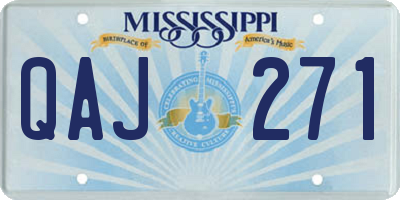 MS license plate QAJ271