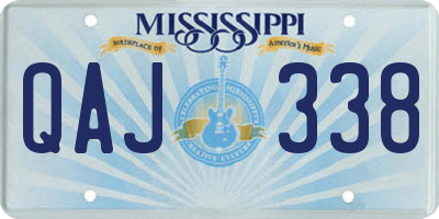 MS license plate QAJ338