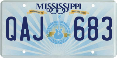 MS license plate QAJ683