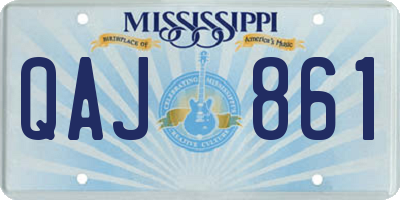 MS license plate QAJ861