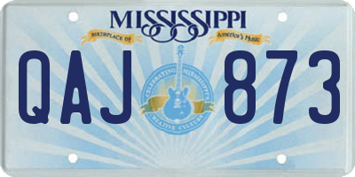 MS license plate QAJ873