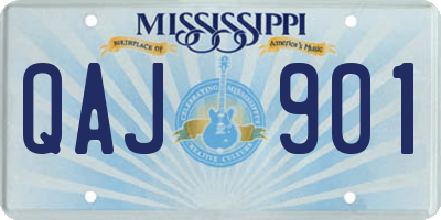 MS license plate QAJ901