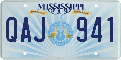 MS license plate QAJ941