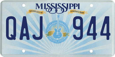 MS license plate QAJ944