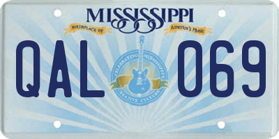 MS license plate QAL069