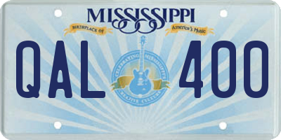 MS license plate QAL400
