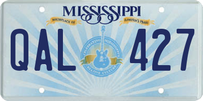 MS license plate QAL427
