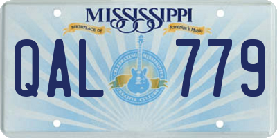 MS license plate QAL779