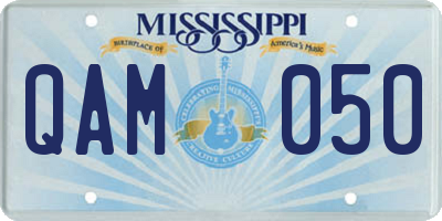 MS license plate QAM050