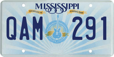 MS license plate QAM291