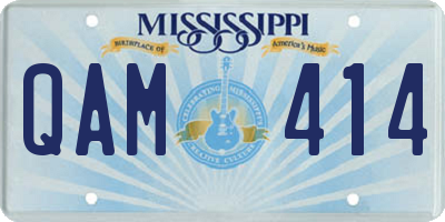 MS license plate QAM414