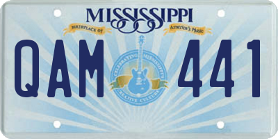 MS license plate QAM441