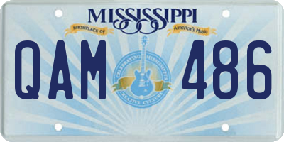 MS license plate QAM486