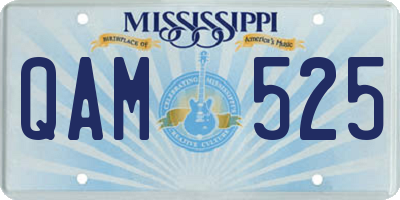 MS license plate QAM525