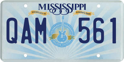 MS license plate QAM561