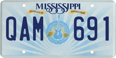 MS license plate QAM691