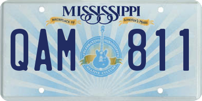 MS license plate QAM811