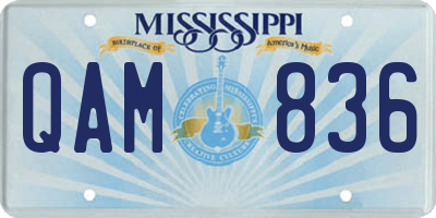 MS license plate QAM836