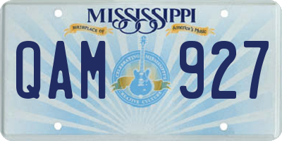MS license plate QAM927