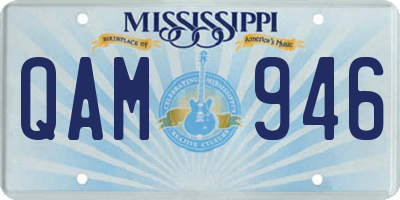 MS license plate QAM946