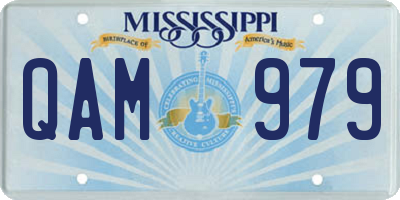 MS license plate QAM979