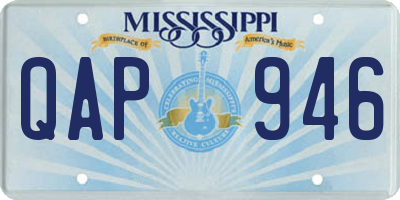 MS license plate QAP946