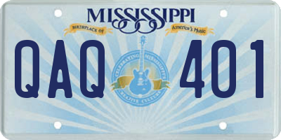 MS license plate QAQ401
