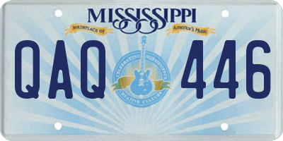 MS license plate QAQ446